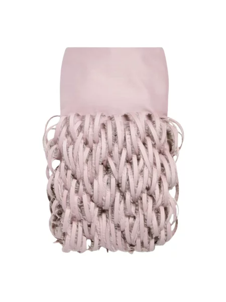 Spódnica Balenciaga w piórka różowa