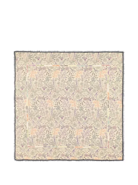 Fular Bimba Y Lola cu model floral cu autograf