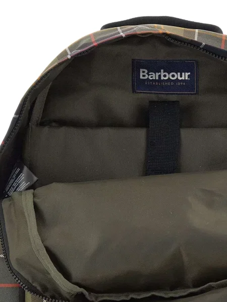 Rucsac Barbour în carouri verde