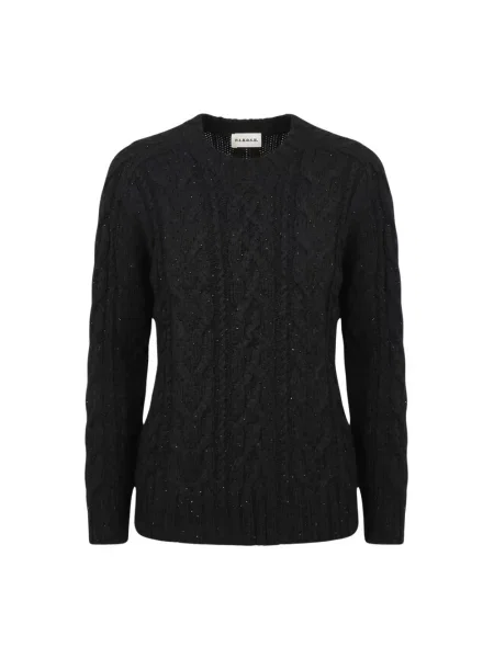 Sweter Parosh wełniany czarny