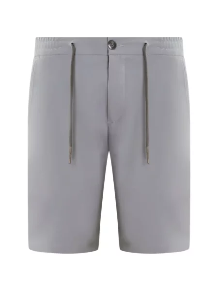 Bermude Valenza stretch cu cordon gri