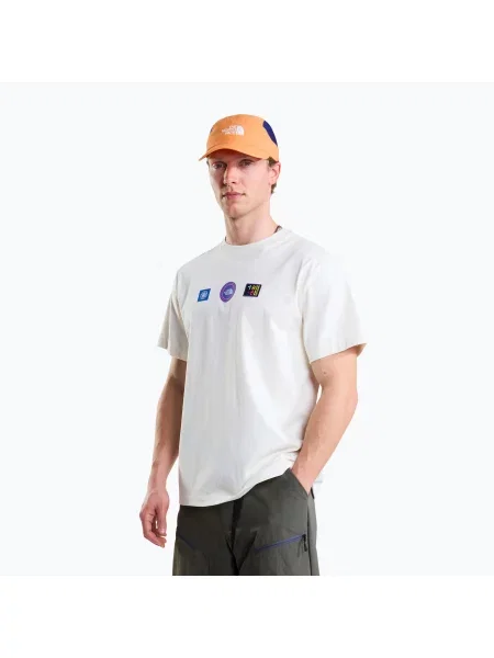 Tricou pentru bărbați The North Face Explorer Badges RLX SS Tee Graphic white dune alb