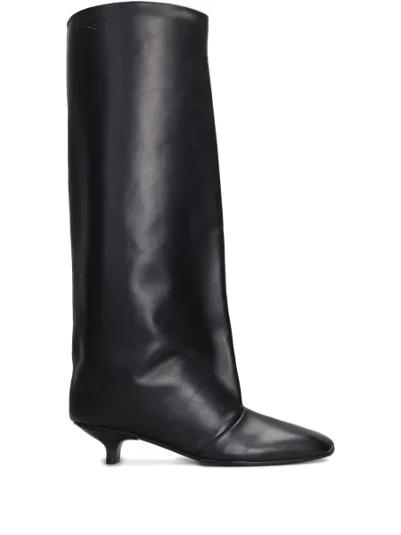 Botine Vicini din piele negru