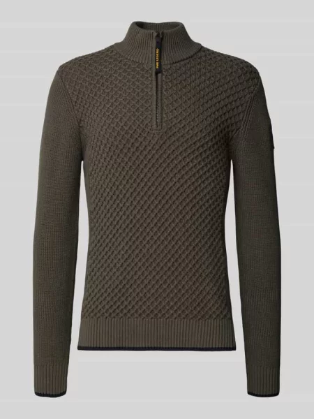 Sweter z dzianiny z prążkowanymi wykończeniami Pme Legend
