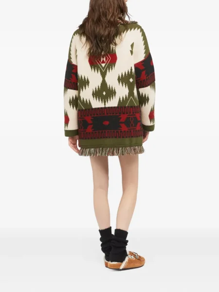 Cardigan Alanui cu franjuri din jacard