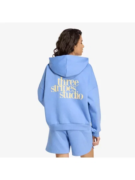 Φούτερ adidas W Fl Blue Fushion L μπλε