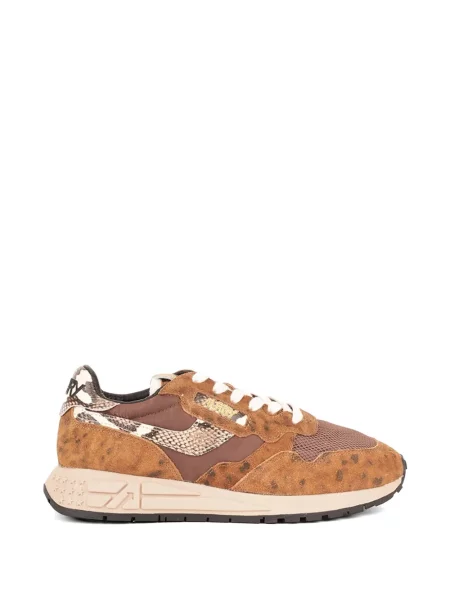 Sneakerși Autry cu imagine cu model leopard maro