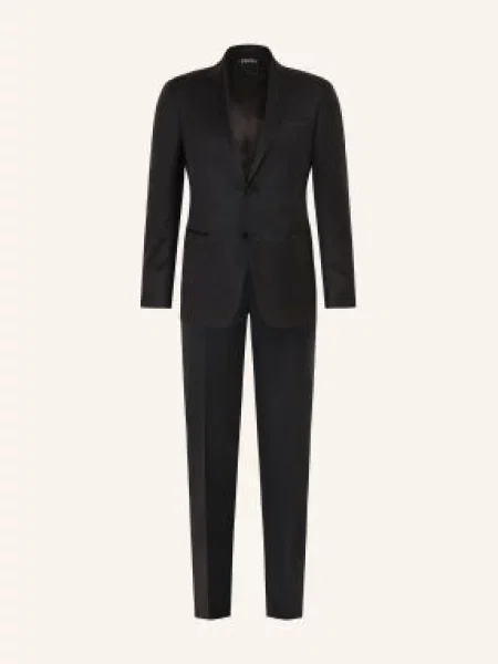 Zegna Oblek Slim Fit černá