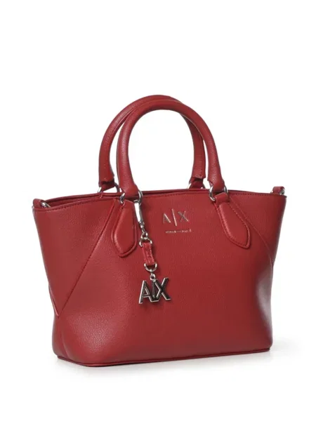 Shopper táska Armani Exchange autogrammal piros