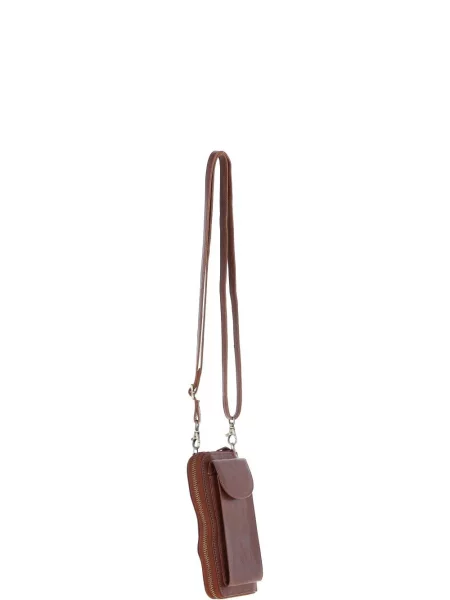 Кожаная сумка через плечо Ashwood Leather коричневая
