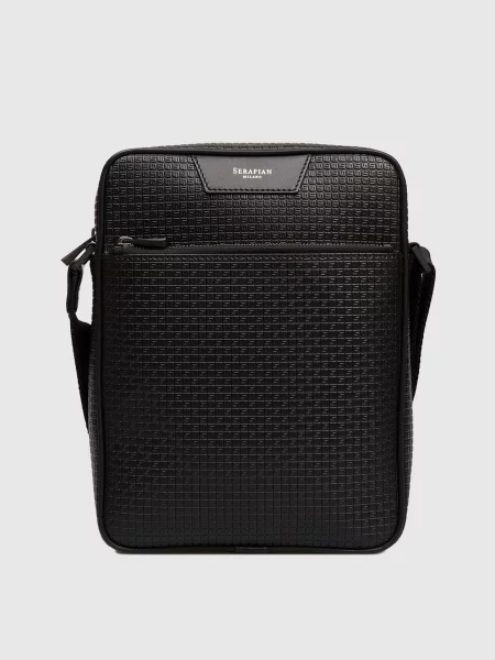 Кожаная сумка Serapian черная