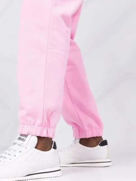 Kalhoty Msgm s potiskem růžové
