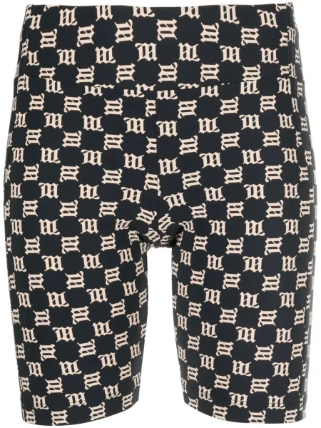 Pantaloni scurți de sport Misbhv cu imagine negru