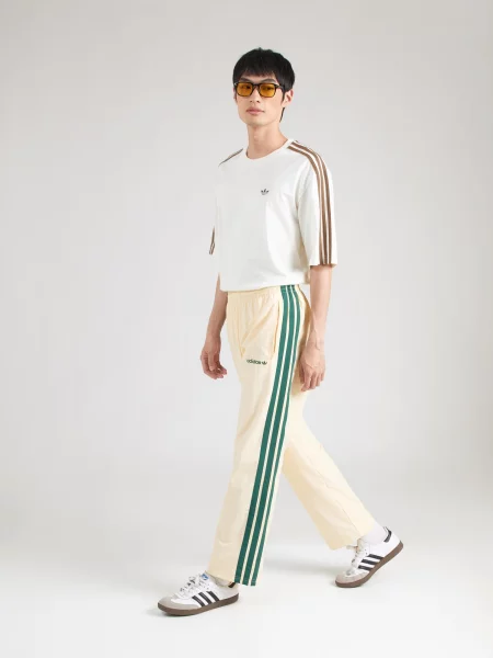 Adidas Teplákové nohavice Cutline Track Tracksuit Bottoms Krémová béžová