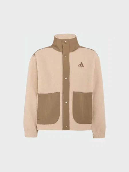 Детская куртка Adidas бежевая