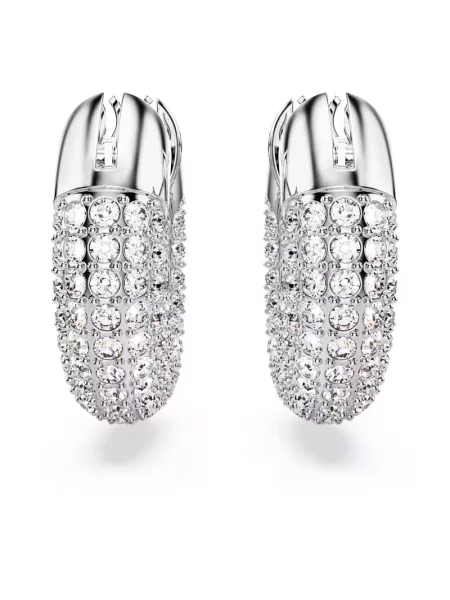 Kolczyki Swarovski szare
