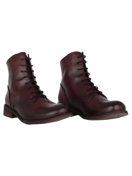 Buty do kostki Felmini skórzane czerwone