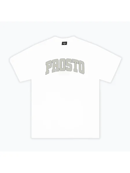 Tricou pentru bărbați PROSTO College white alb