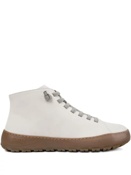 Botine Camper cu șireturi din piele