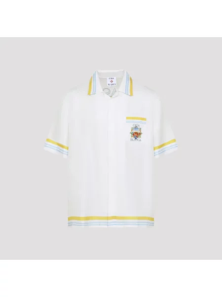 Košulja Casablanca s printom bijela