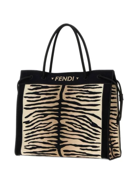 Geantă shopper Fendi negru