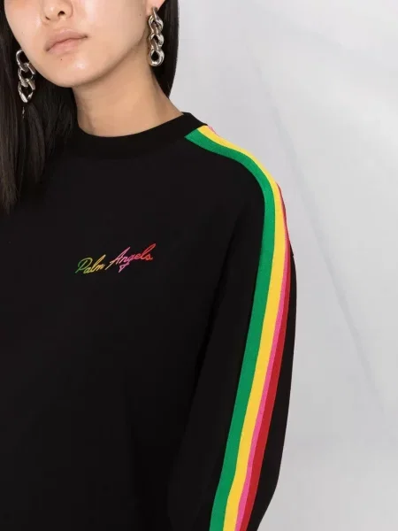Lung rochie Palm Angels asimetrică negru