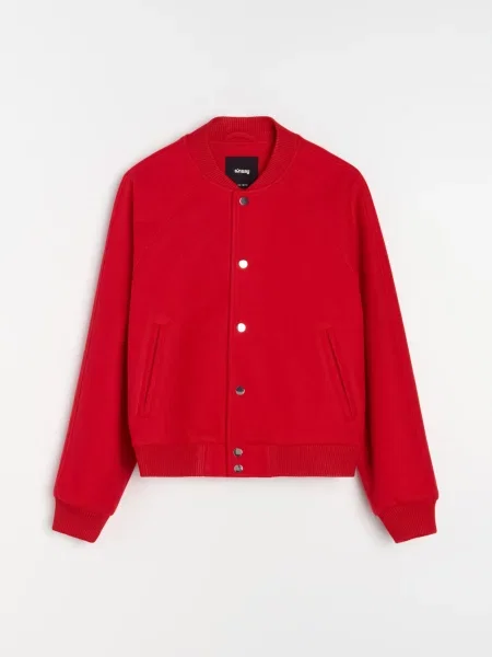 Бомбер куртка з червоний