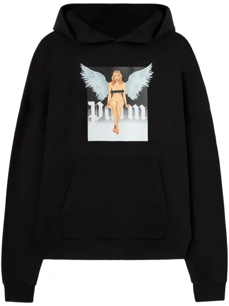 Hanorac cu glugă Palm Angels de cristal negru