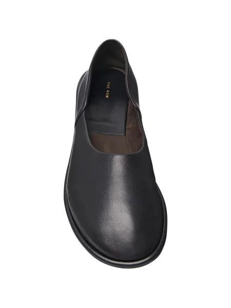 Pantofi loafer The Row din piele negru