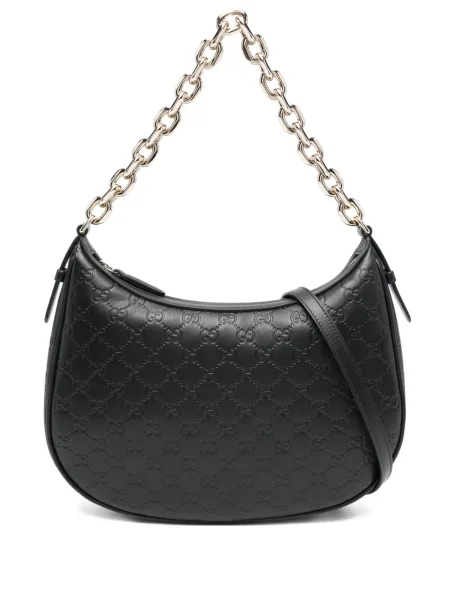 Colier Gucci cu bretele negru