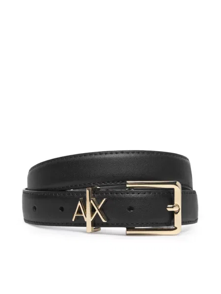 Pasek Armani Exchange czarny