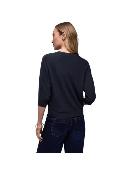 Cardigan Street One cu decolteu în V streetstyle albastru