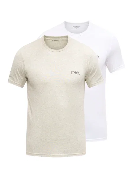 Emporio Armani Maiou bej amestecat / negru alb