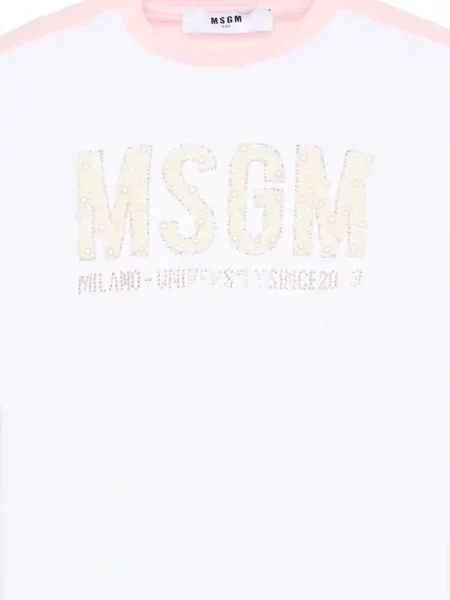 Koszulka dziecięca Msgm różowa
