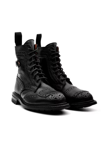 Botki Tricker's skórzane czarne