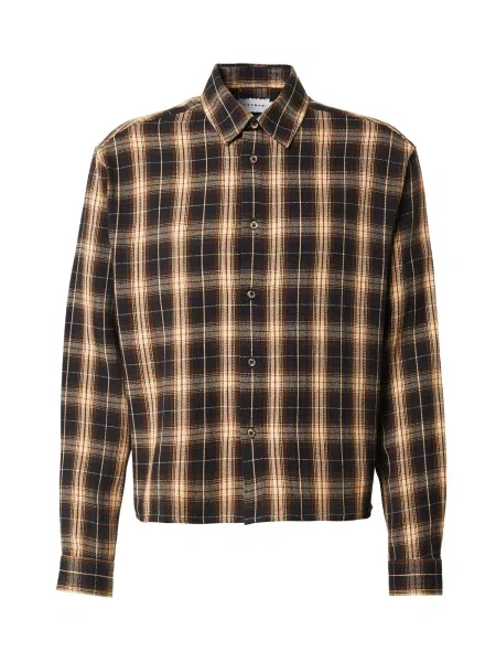 TOPMAN Cămașă șamoa închis maro