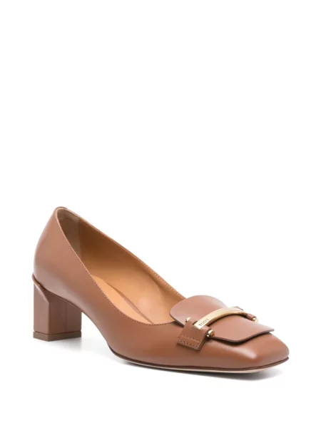 Pantofi cu toc Tod's din piele maro