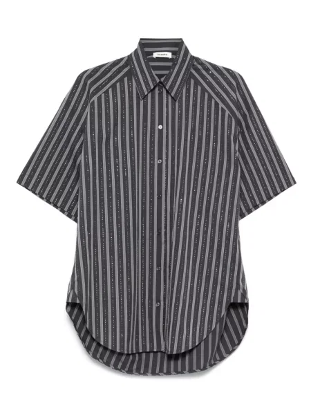 Koszula Sandro z kryształkami szara