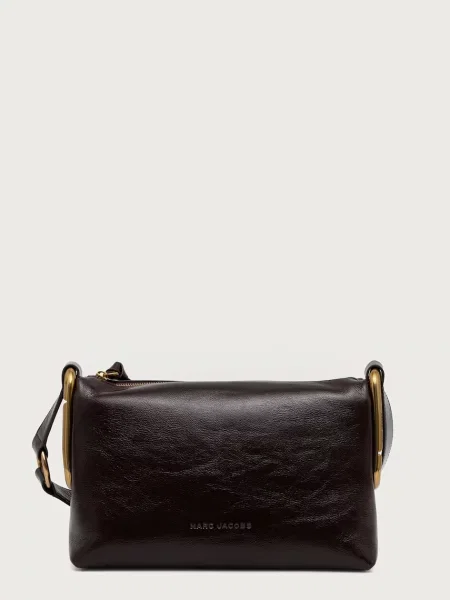 MARC JACOBS geantă crossbody pentru femei din piele MEDIUM SHOULDER maro