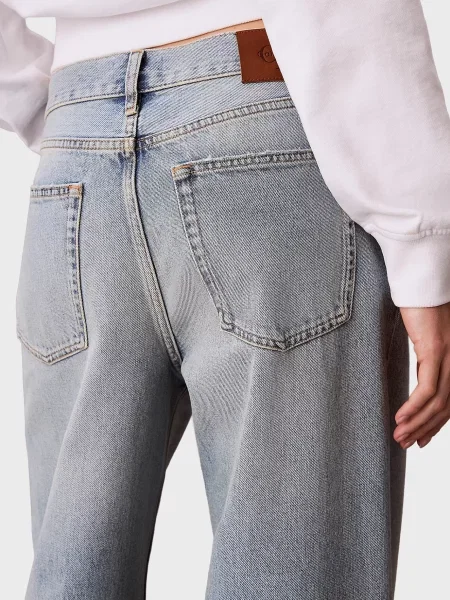 Прямі джинси Calvin Klein Jeans блакитні