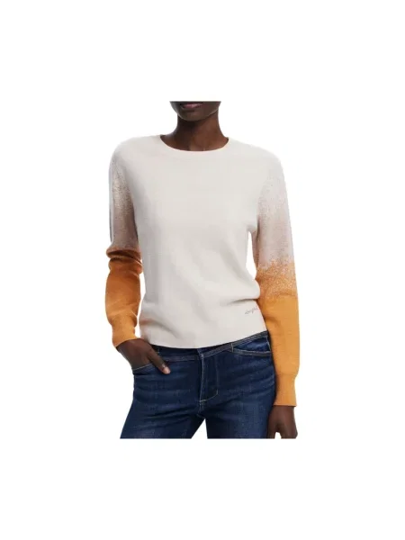 Desigual Sweter Fama Écru beżowy