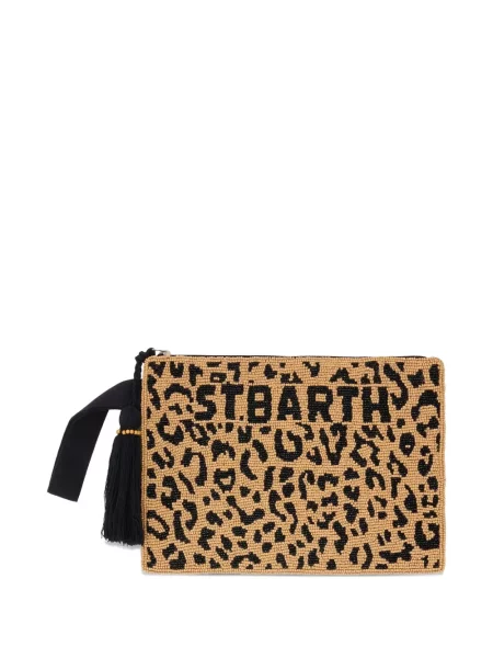 Geantă plic Mc2 Saint Barth cu imagine cu model leopard