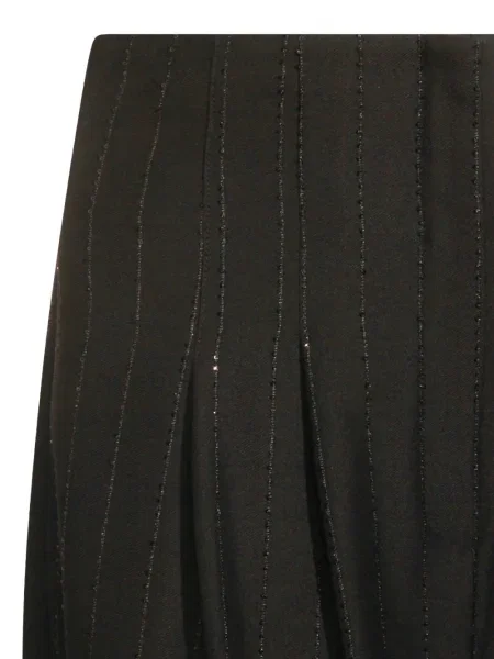 Pantaloni Nissa cu paiete plisate negru