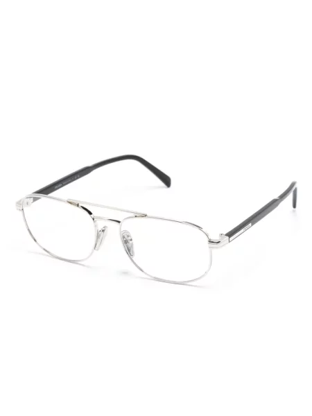 Raštuotos saulės akiniai Prada Eyewear juoda