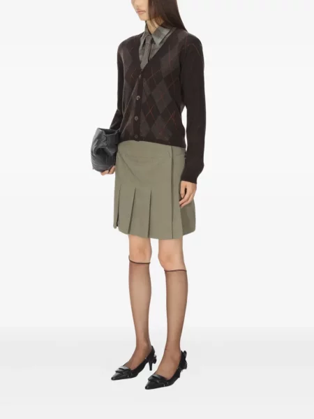 Kardigan Our Legacy z wzorem argyle czarny