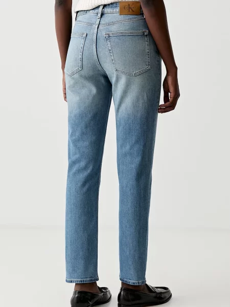 Calvin Klein Jeans jeansy mom fit niebieskie