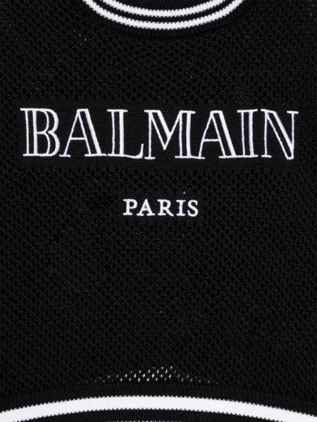Sweter dziecięcy Balmain czarny