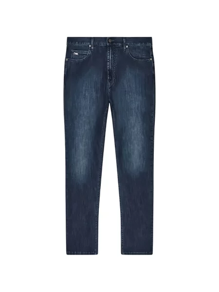 Blugi Emporio Armani cu 5 buzunare albastru