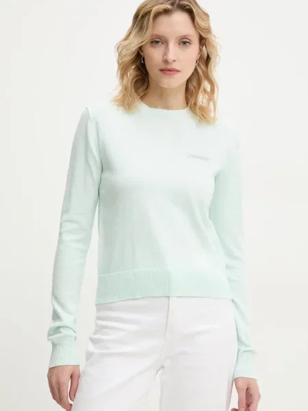 Pulover s primesjo volne Lance turkizna