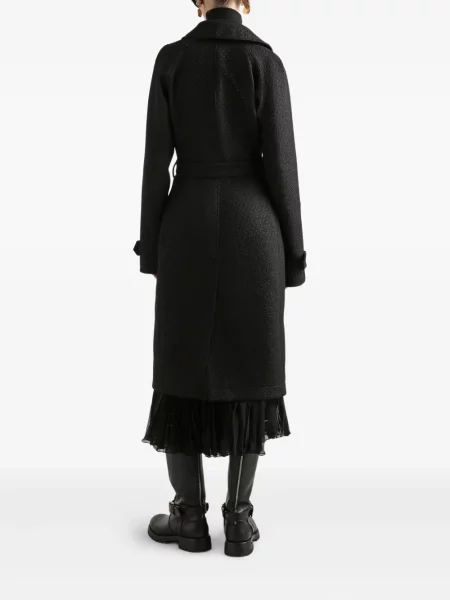 Trenci Dolce & Gabbana din tweed negru